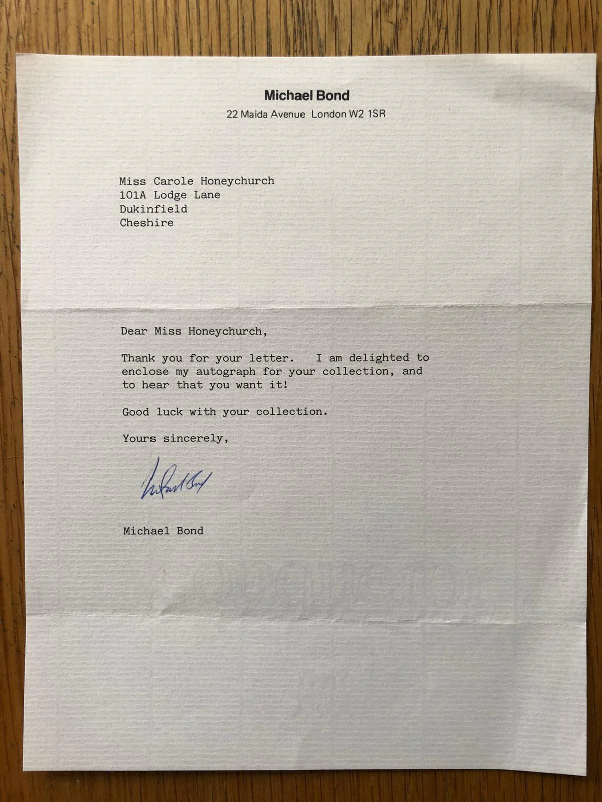 A Bear Called Paddington - 1st - with signed letter - Image 2