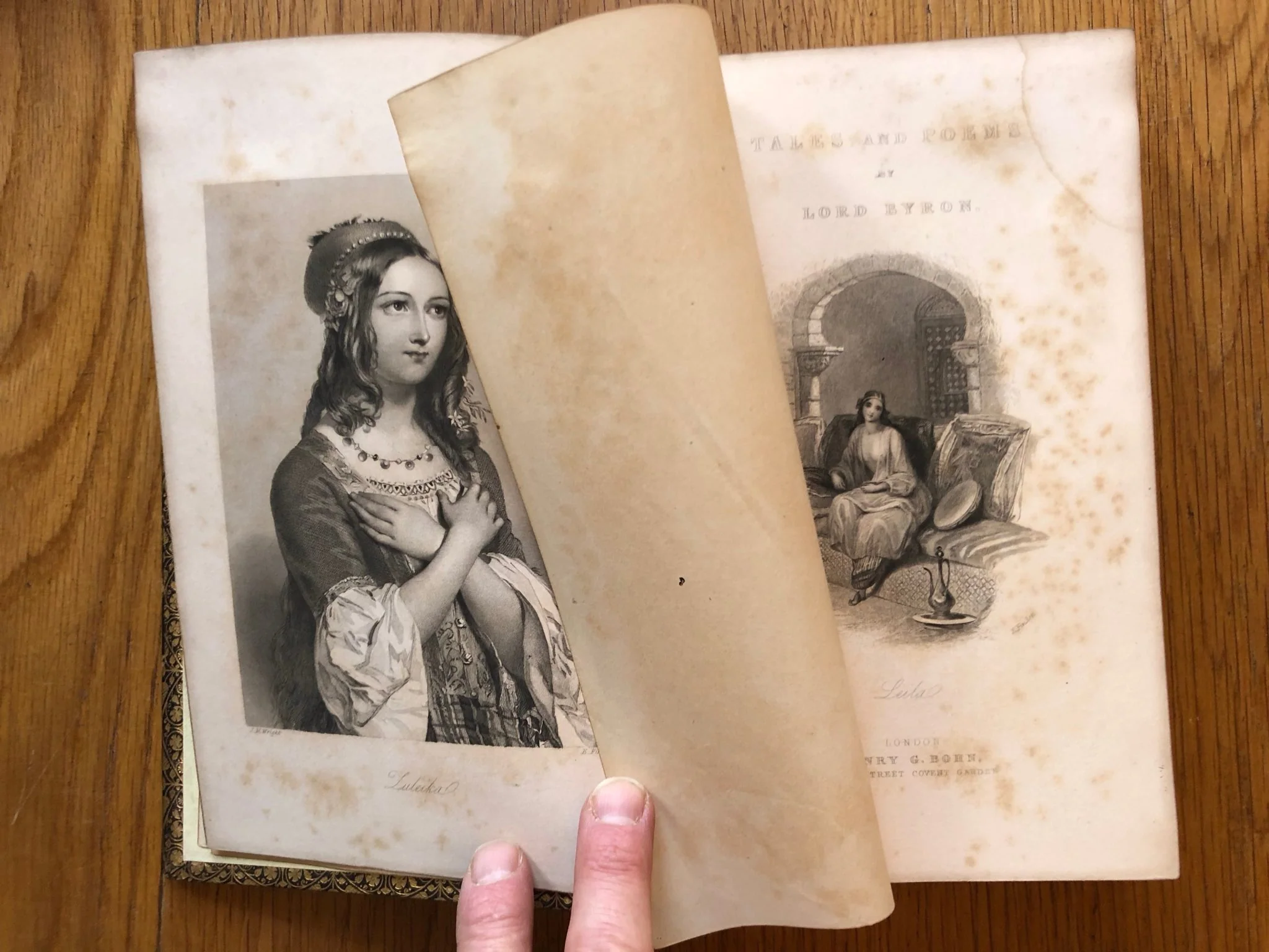 Byron's Tales and Poems - leather binding - Image 3