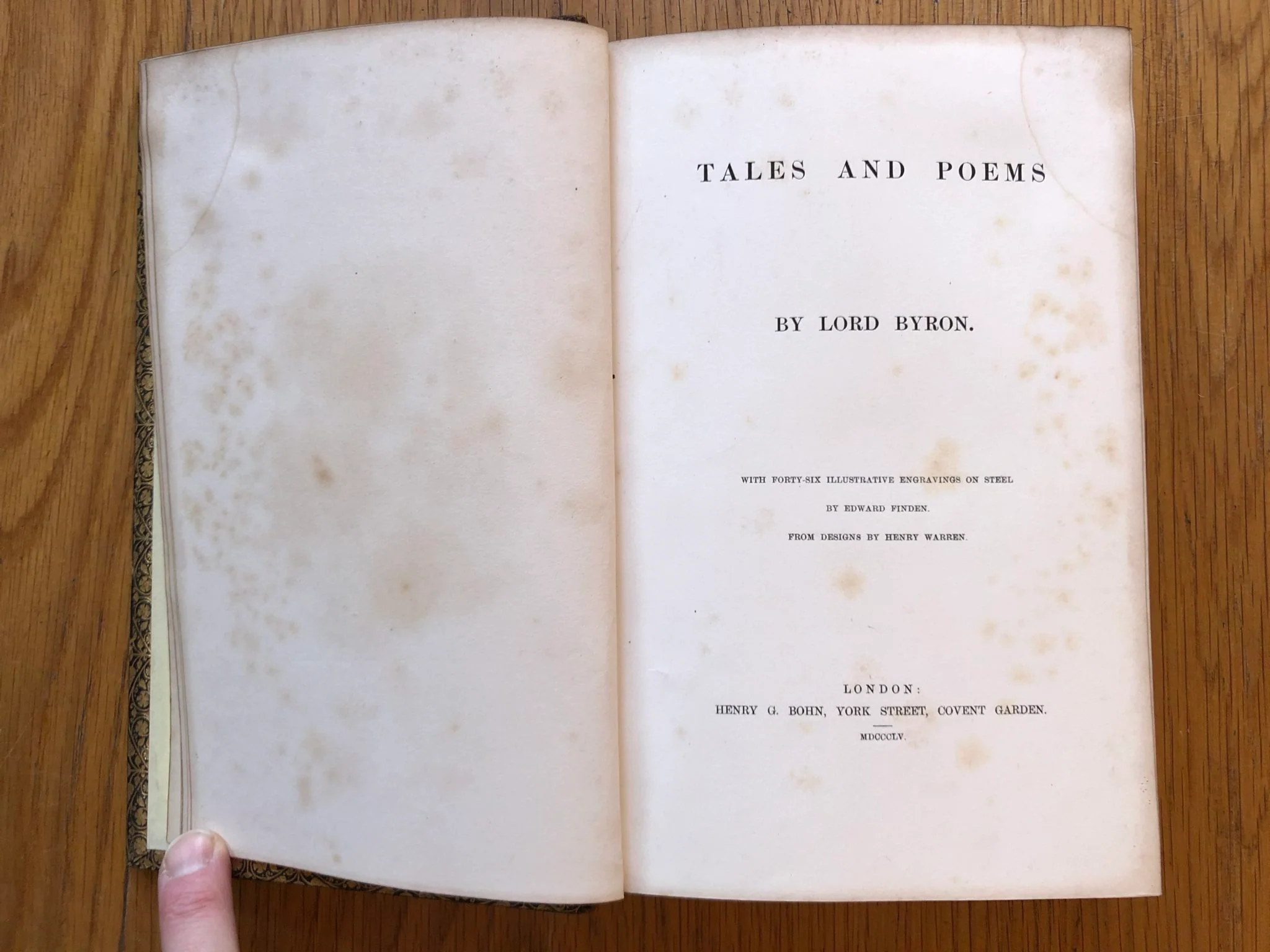 Byron's Tales and Poems - leather binding - Image 4
