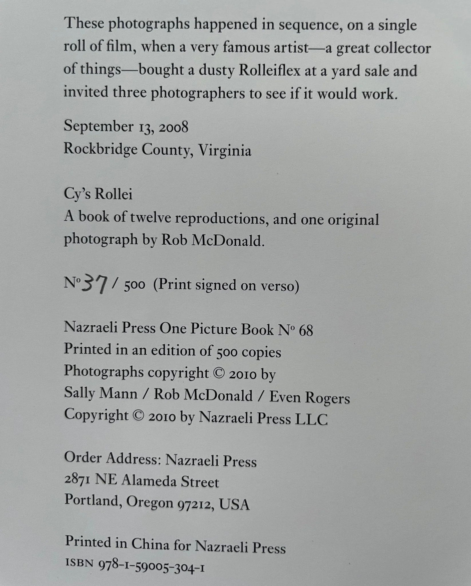 Cy's Rollei (One Picture Book) - Image 7
