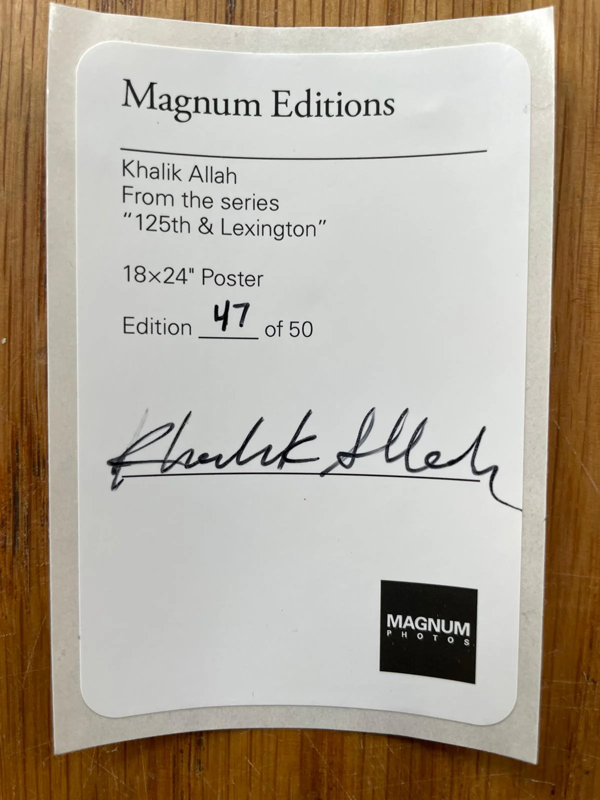 From the series "125th & Lexington" (Magnum Editions Poster) - Image 3