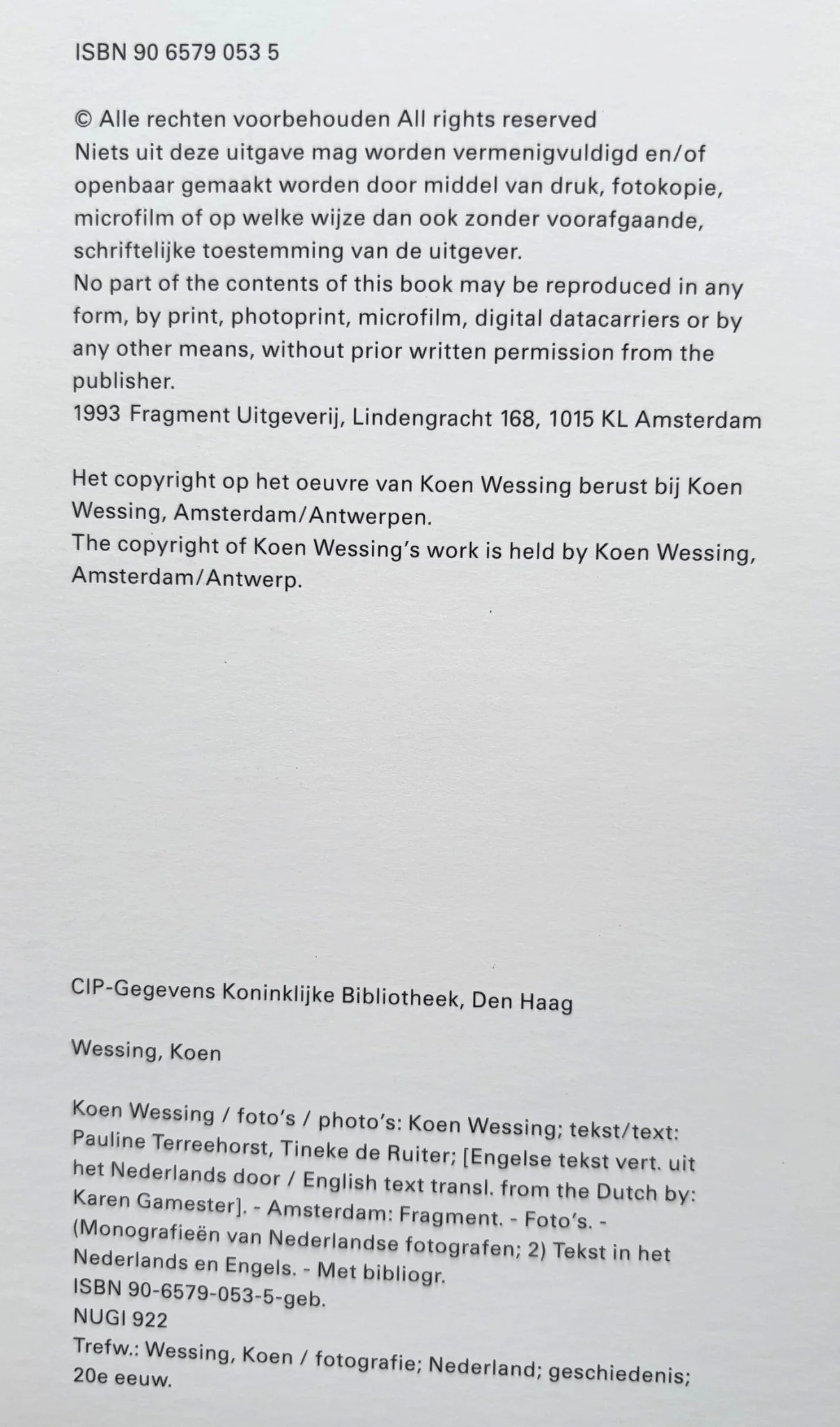 Koen Wessing: Monographs on Dutch Photographers series - Image 6