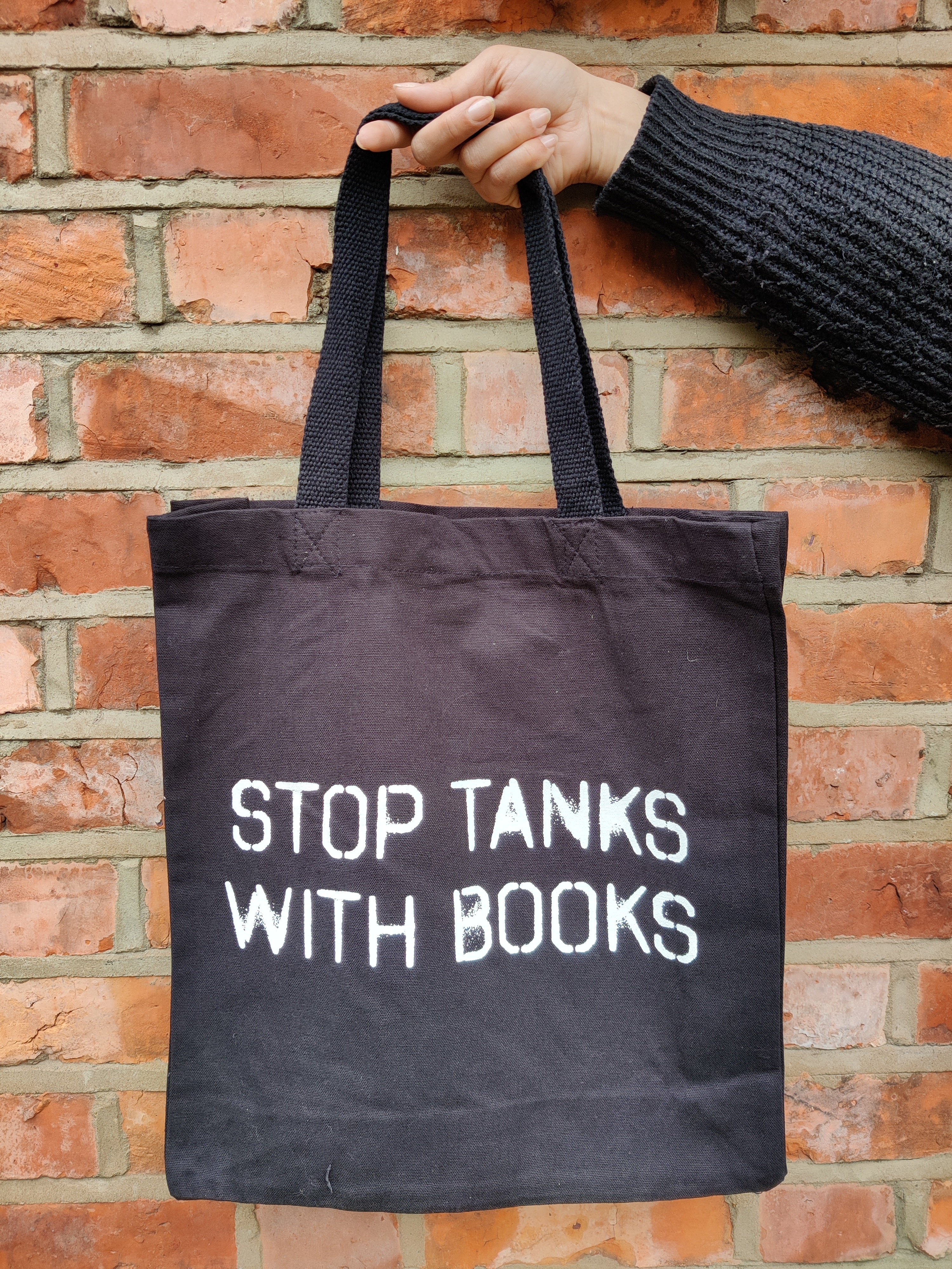 Stop Tanks With Books Tote Bag - Image 2