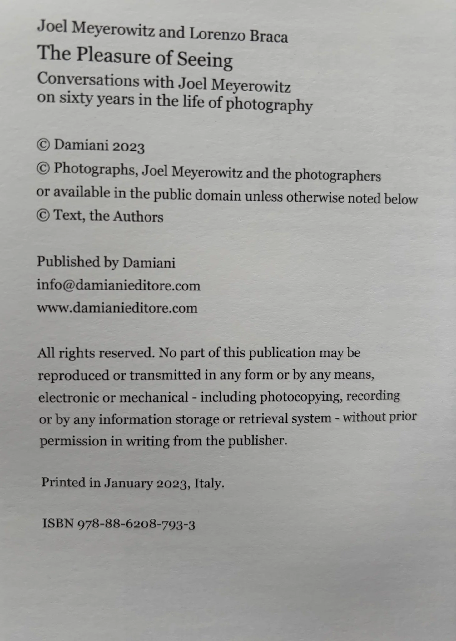 The Pleasure of Seeing: Conversations with Joel Meyerowitz on sixty years in the life of photography - Image 7