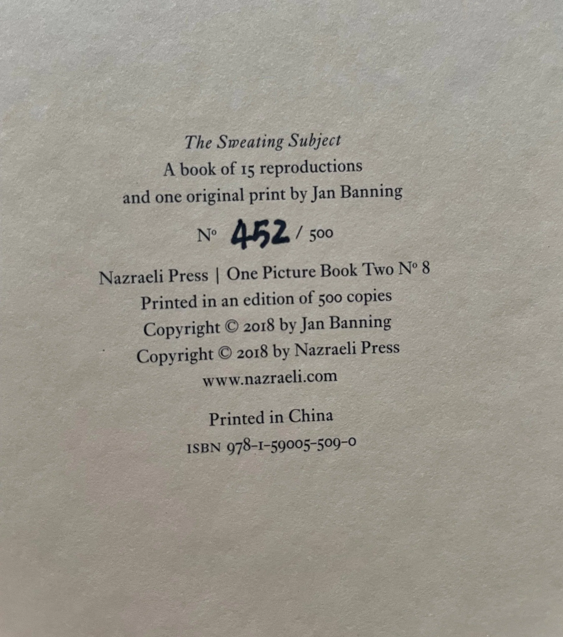 The Sweating Subject (One Picture Book) - Image 7